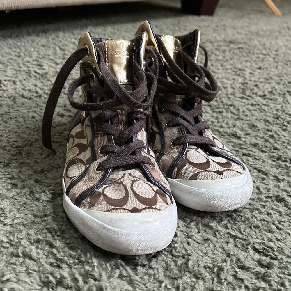 Coach sneakers in size 7.5 used